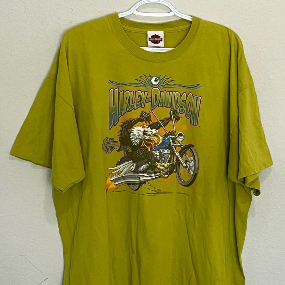 Harley-Davidson Print Maverick T-Shirt Men’s Size 2XL XXL - Green - Picture 2 of 9